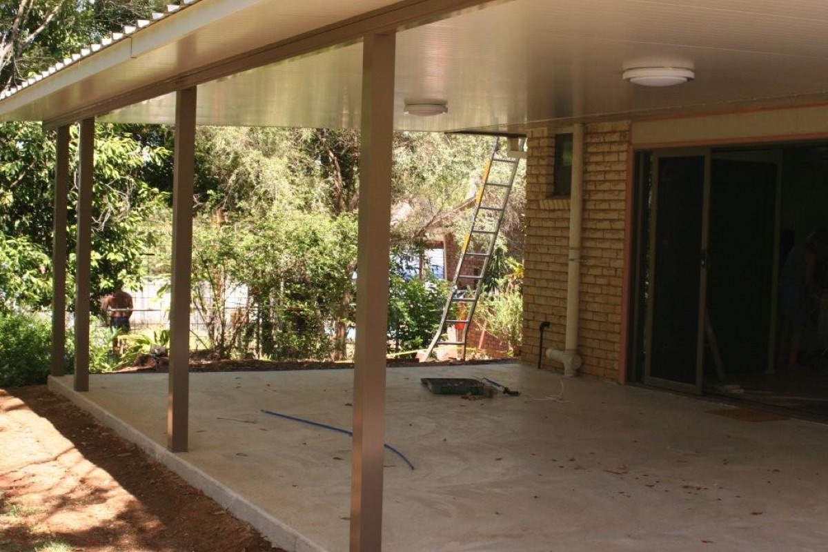 Before — open patio